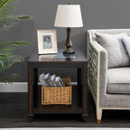 Farmhouse End Table Living Room, Furniture Solid Wood Square Large Side Tables - Image 6