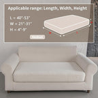 OHSIO Couch Cushion Covers for Sectional Sofa, Stretch Soft Sofa Slipcovers - Image 2
