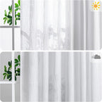 MYSKY HOME Patio White Curtains - Image 3
