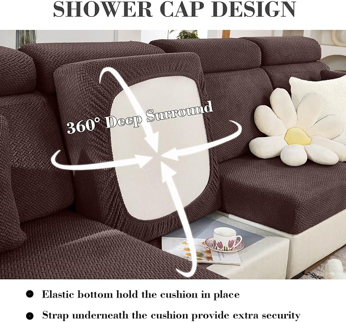 Couch Covers for 3 Cushion Sofa Pet Friendly Couch Cushion Covers Universal - Image 4