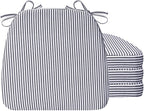 AAAAAcessories D-Shaped Chair Cushions, Featuring Ties and Removable, by AAAAAcessories