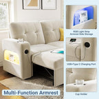 GarveeHome 84 Inch Sleeper Sofa Couch, L-Shaped Couches, Convertible Pull Out - Image 3