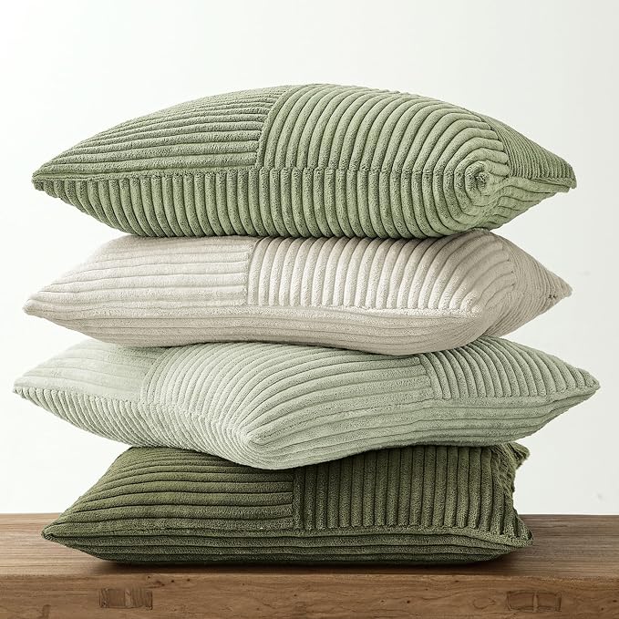 MIULEE Summer Light Green Decorative Throw Pillow Covers 18x18 Inch Set of 4 - Image 8