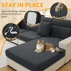 XINEAGE Chaise Cover for L Shaped Sofa, Sectional Couch Covers for Pets - Image 5