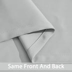 Yakamok Light Grey Room Darkening Curtains 96 inch Sliding Door Drapes | 1 - Image 6