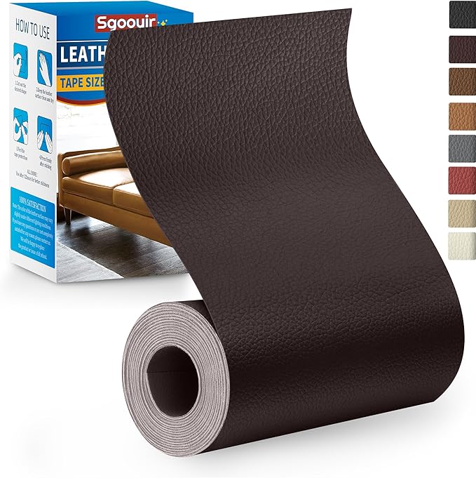 Leather Repair Patch Tape Kit, Vinyl Leather Repair Kit by Sgooyir