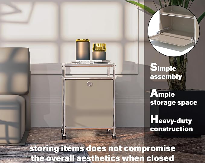 Elegant Matte Storage Cart - Image 4