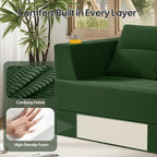 COMAX Futon Sofa Bed Queen, 4 in 1 Folding Boneless Sleeper Corduroy Couch - Image 6