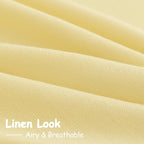 Yellow Linen Curtains 100 inches Long - Image 5