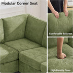 104'' V Shaped Modular Sofa, Sectional Couch - Image 4