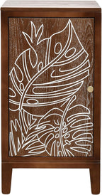 eHemco Tropical Monstera Door Accent End Table, Modern Retro Style, 16.5 x 14 x - Image 4