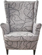 KRFOONN Wingback Chair Covers Slipcovers 2 Piece Stretch Wing Chair Covers by KRFOONN
