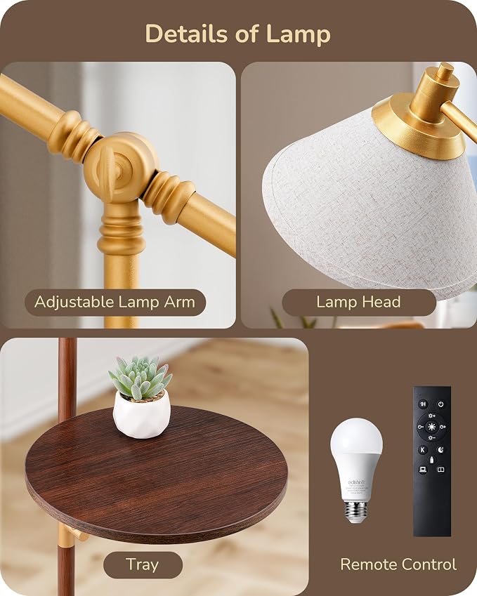 EDISHINE 68" Arc Floor Lamp - Image 7