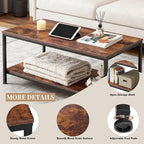 ZenStyle Industrial Coffee Table - Image 7