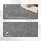 BALCONY & FALCON Placemats Set of 6 Faux Linen Cloth Place Mats Washable - Image 3