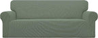 Easy-Going Stretch Oversized Sofa Couch Slipcover Washable Greyish Green | by Easy-Going