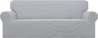 Easy-Going Stretch Oversized Sofa Couch Slipcover Washable Silver Gray | by Easy-Going