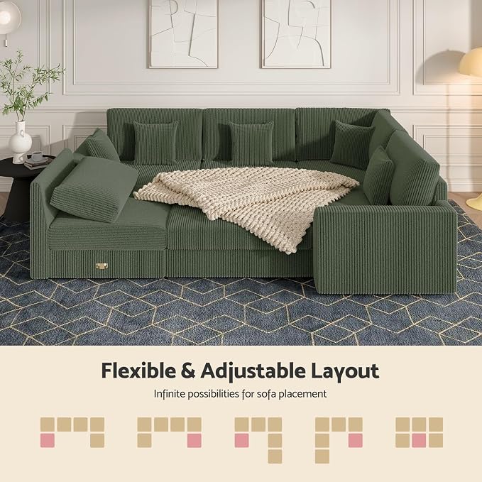 Oversized Modular Sectional Sofa - Image 6