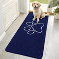 OLANLY Dog Door Mat for Muddy Paws 70x32, Paw Print Design Chenille Mud Mat | by OLANLY