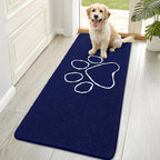 OLANLY Dog Door Mat for Muddy Paws 70x32, Paw Print Design Chenille Mud Mat | by OLANLY