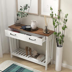 TaoHFE Farmhouse Narrow Console Table Modern Wooden, Living Room Tables Narrow - Image 5