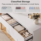 Jocoevol White 6 Drawer Dresser - Image 3