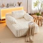 VINGLI Boneless Chaise Lounge Chair Indoor, 55.5" Deep Seat Sleeper Sofa Bed by VINGLI