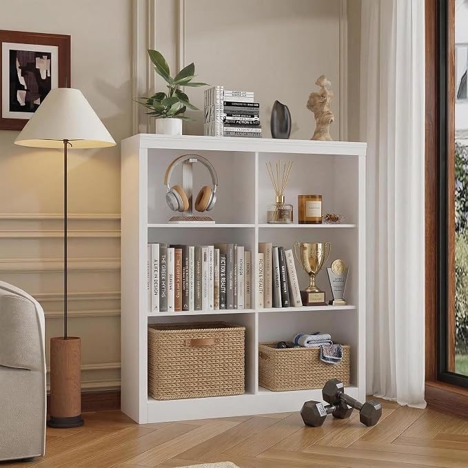 GarveeHome 6 Cube Storage Organizer, 53 Inch Tall Bookcase - Image 8