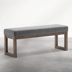 SIMPLIHOME Milltown Large Ottoman Bench - Image 3