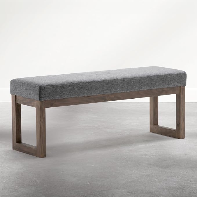 SIMPLIHOME Milltown Large Ottoman Bench - Image 3