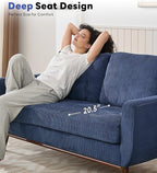 Kingfun 65" Corduroy Love Seat - Image 3