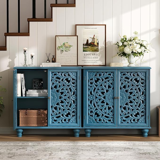 JOINICE Blue Accent Cabinet - Image 5