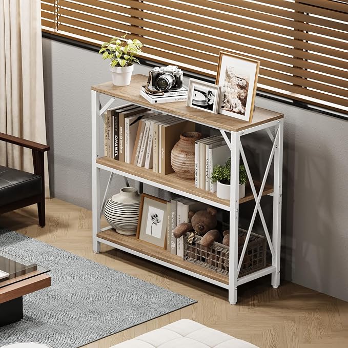 Homeiju Console Table 31.5" Width, 3-Tier Entryway Table - Image 6