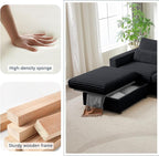 35.3" Corduroy Ottoman with Storage Oversized Ottoman - Image 4