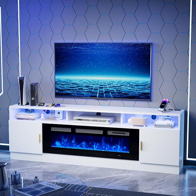 oneinmil 78" Fireplace TV Stand by oneinmil