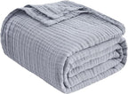 EMME Muslin Blankets for Adults Throw Blanket for Couch Breathable Gauze Soft - Image 7