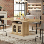 HSH Dining Table for 4–6, 63 Inch Wood Farmhouse Kitchen Table - Image 7