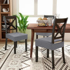 Smiry Waterproof Seat Covers for Dining Room Chairs Set of 2, Stretch Jacquard - Image 8