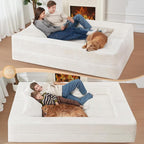 Futon Sofa Bed with Pillow, 3-in-1 Sleeper Sofa Bed with Removable Cover - Image 7
