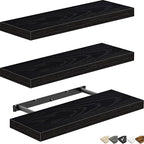 QEEIG Floating Shelves for Wall Bathroom Shelf Bedroom Kitchen Living Room - Image 9