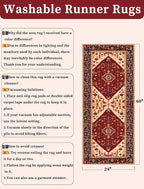 SERISSA 2x5 Washable Non Slip Boho Runner Rug - Image 6