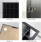 Shot Glass Display Cabinet Solid Wood - Image 9