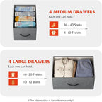 WLIVE Dresser for Bedroom with 8 Drawers, Wide Fabric Dresser for Storage and - Image 5