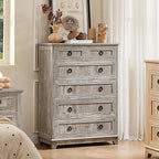 Joaxswe Farmhouse 6 Drawer Dresser - Image 2
