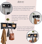 Shaker Cottage Wall-Mounted Coat Rack - Image 4
