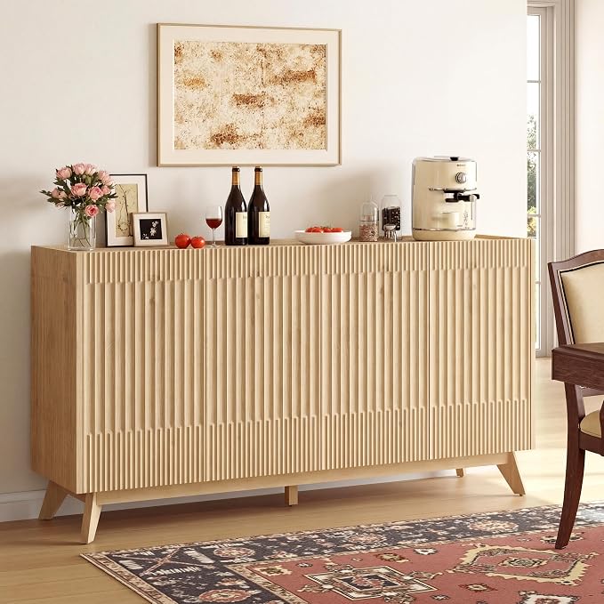 Fatmok 65" Large Sideboard Buffet Cabinet - Image 6