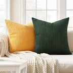 Topfinel 16x16 Inch Set of 4 Green Rust Throw Pillow Covers Boho Farmhouse - Image 2