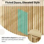 GarveeLife 65 Inch Fluted Sideboard Buffet Cabinet - Image 7