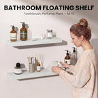 Fun Memories Floating Shelves for Wall, 66 Inch Long Set of 2 Rustic Wood Wall - Image 3
