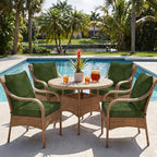 8Pcs Patio Cushion Covers Stretch Outdoor Furniture Protector Slipcovers | - Image 6